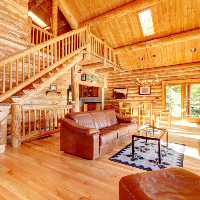 Log Home Interior for Sale Mt Hood